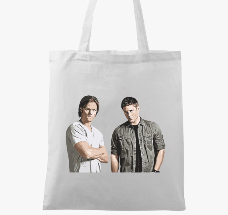 Supernatural Sam és Dean vászontáska — Fehér