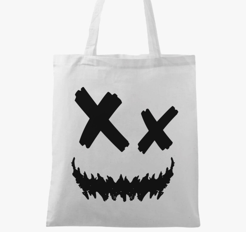 Smiley 2 vászontáska — Fehér