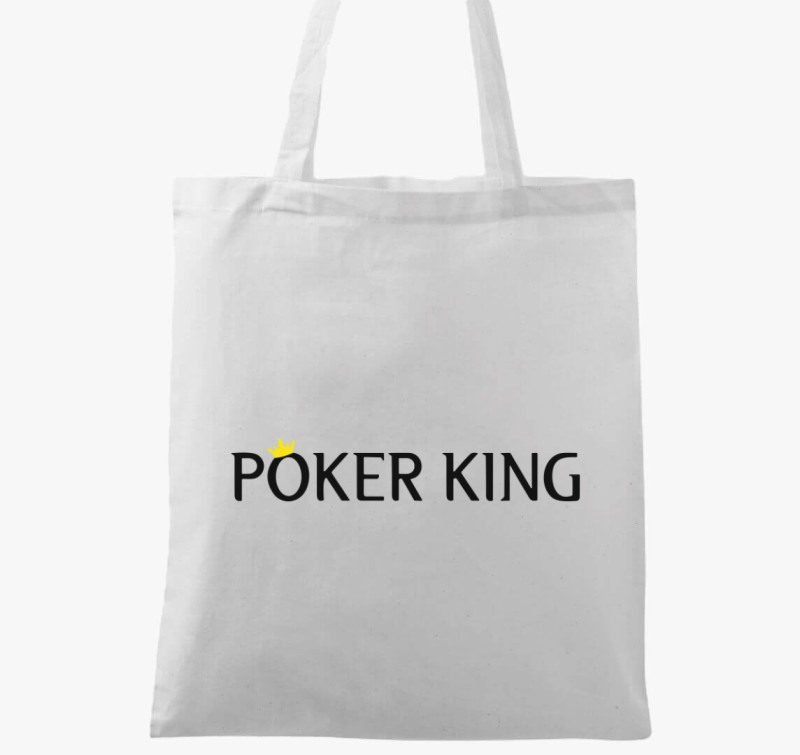 Poker king vászontáska — Fehér