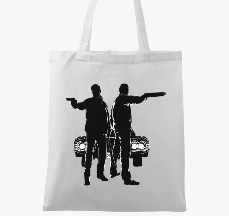 Supernatural Winchester Bros vászontáska — Fehér