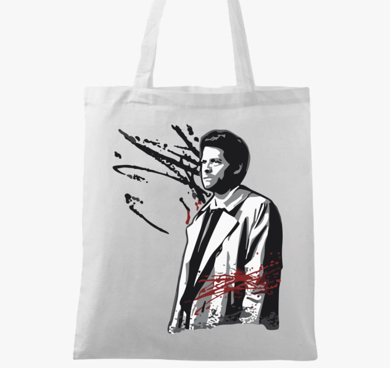 Supernatural Castiel vászontáska — Fehér