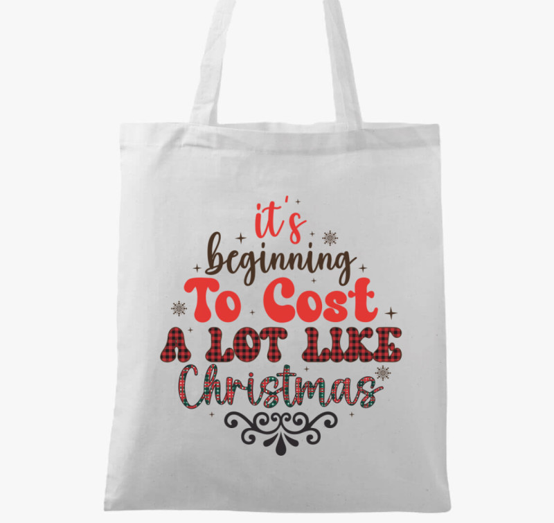 Cost xmas vászontáska — Fehér