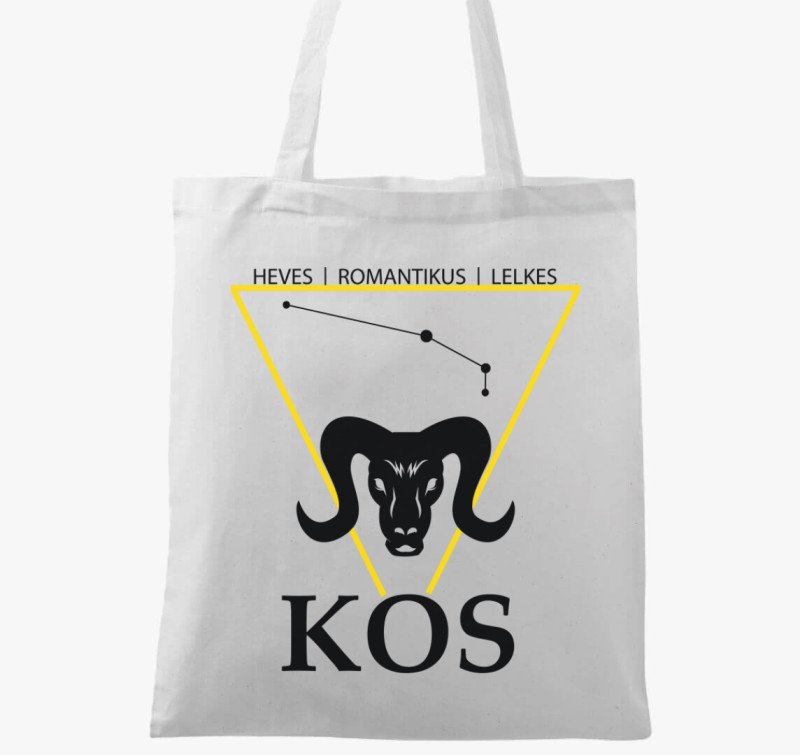 Horoszkóp KOS vászontáska — Fehér