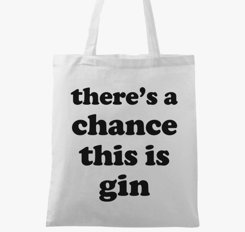 Gin chance vászontáska — Fehér