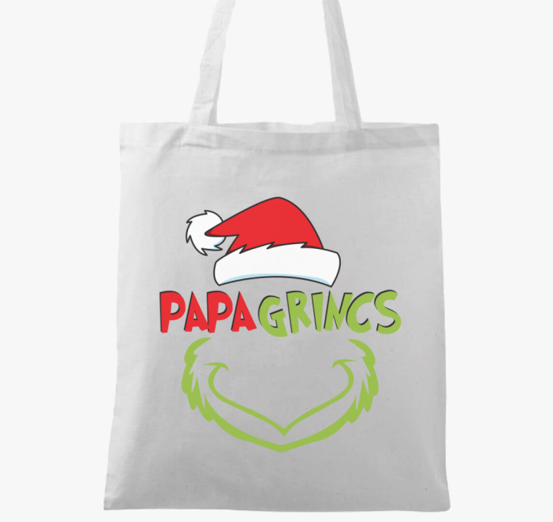 Papa grincs vászontáska — Fehér