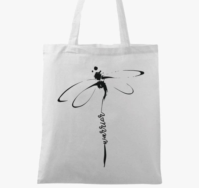 Dragonfly Warrior vászontáska — Fehér