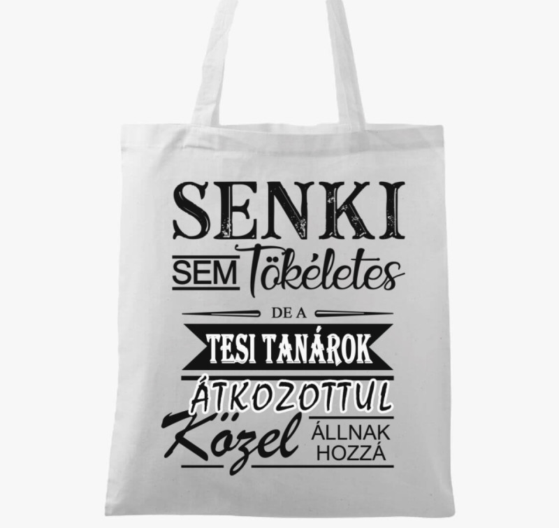 Tesi tanár vászontáska — Fehér