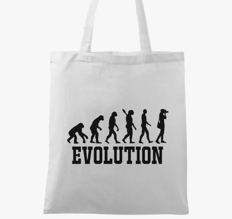 Fotós evolució 2 vászontáska — Fehér