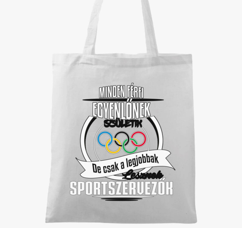 Sportszervező vászontáska — Fehér