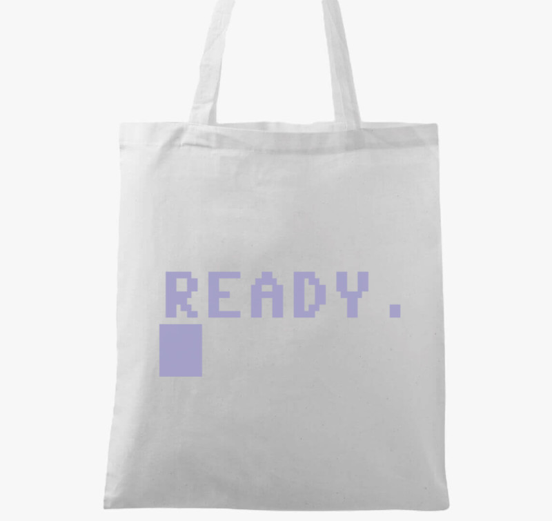 Commodore 64 vászontáska - Ready (C64) — Fehér