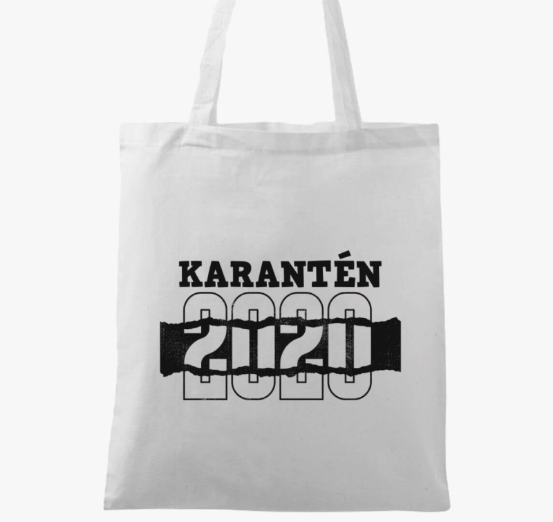 Karantén 2020 vászontáska — Fehér