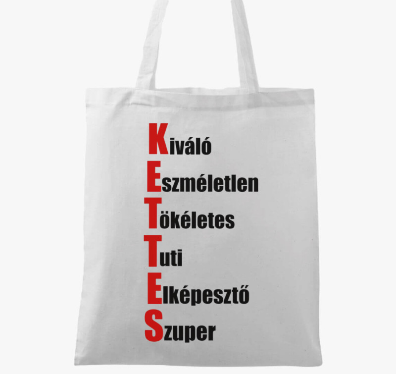 Kredit kapitány kettes vászontáskaja — Fehér