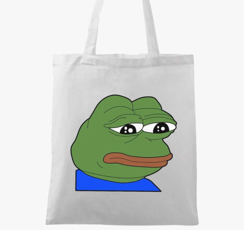 Pepe a Béka vászontáska — Fehér