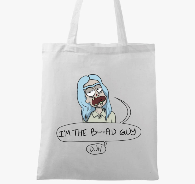 Rick és Morty - Billie Eilish Rick vászontáska — Fehér