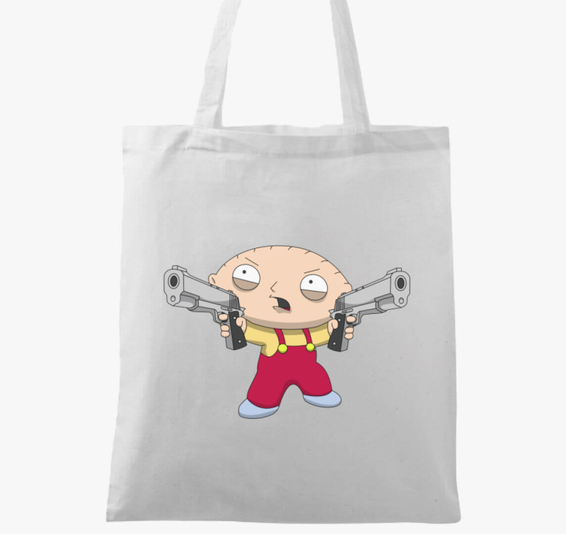Stewie Griffin vászontáska — Fehér