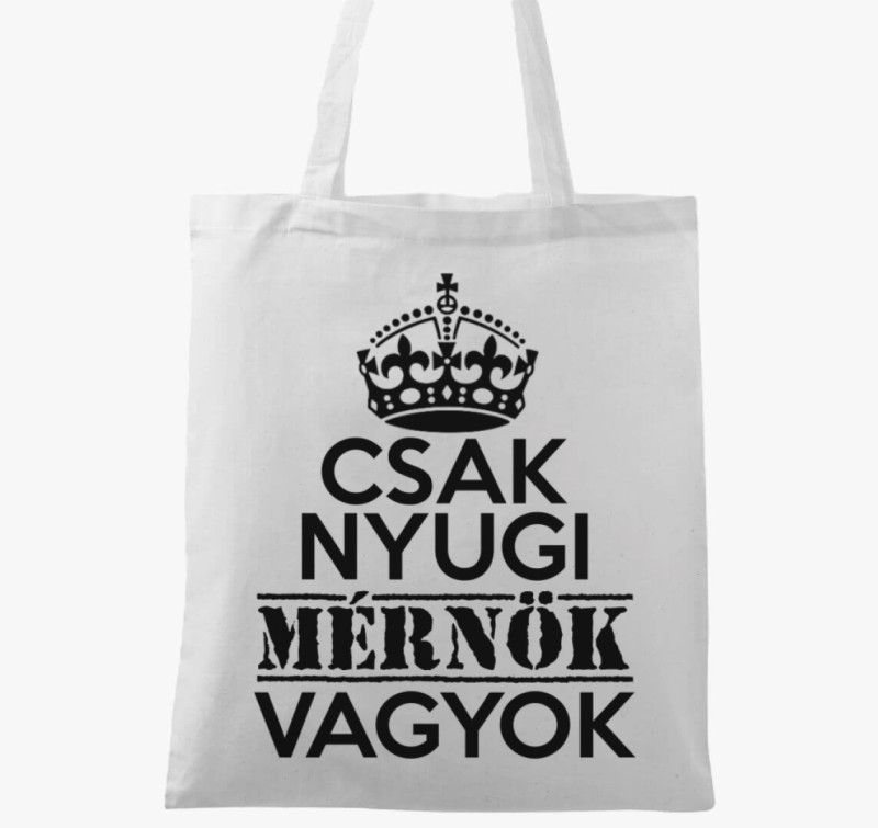 Mérnök vászontáska — Fehér