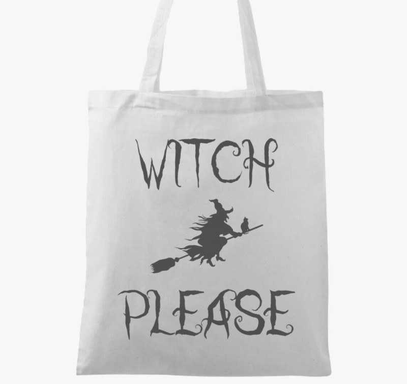 Witch Please vászontáska — Fehér
