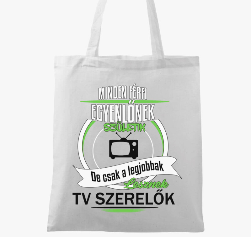 TV szerelő vászontáska — Fehér