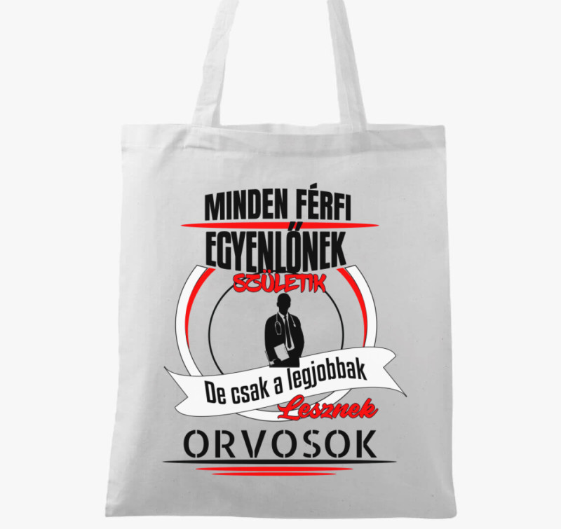 A legjobbak lesznek orvosok vászontáska — Fehér