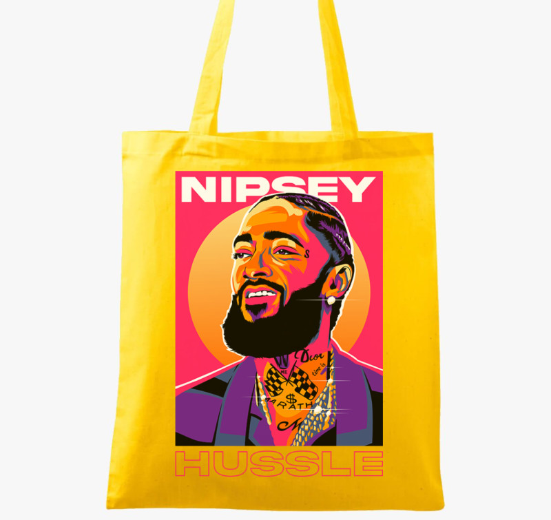 Nipsey rapper vászontáska — Sárga