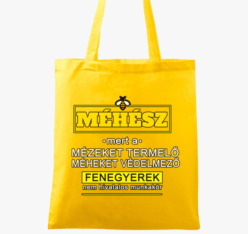 Méhész fenegyerek vászontáska — Sárga