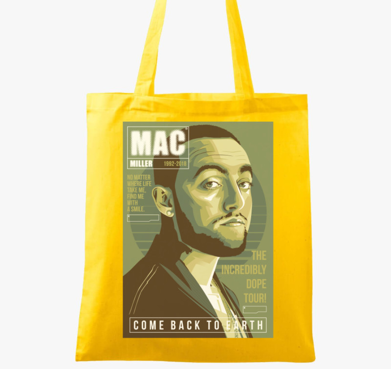 Mac Miller - Come back to Earth vászontáska — Sárga