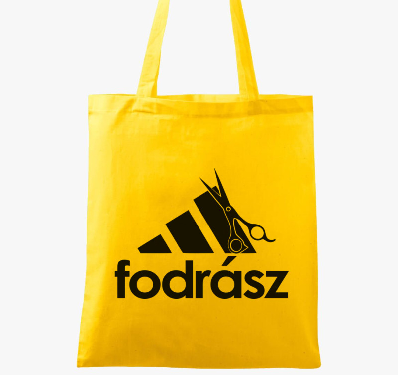 Fodrász márkás vászontáska — Sárga