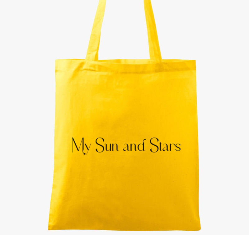 My Sun and Stars verzió2 - Trónok harca vászontáska — Sárga