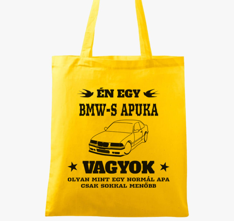 BMW-s apuka vászontáska — Sárga