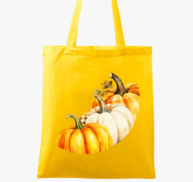 3 pumpkins vászontáska — Sárga